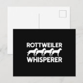 ロットワイラーTシャツ ポストカード (正面/裏面)