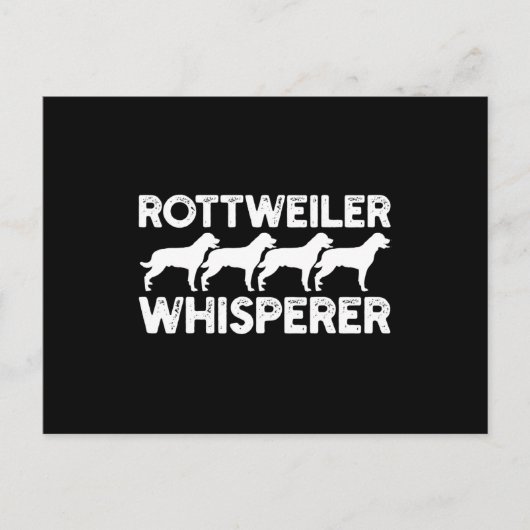 ロットワイラーTシャツ ポストカード (正面)