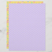 ロット水玉模様パステル春スクラップブック紙 (正面/裏面)