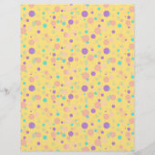 ロット水玉模様パステル春スクラップブック紙 (裏面)