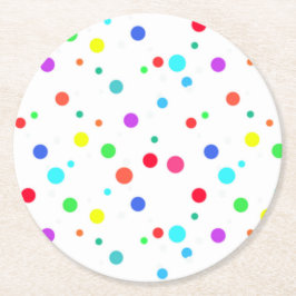 ロットOスポット付きコースター ラウンドペーパーコースター