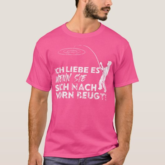 ロッドおもしろいとの魚釣り用魚釣り Tシャツ (正面)