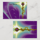 ロッドのアスレピウス医療気に健康 名刺 (正面/裏面)