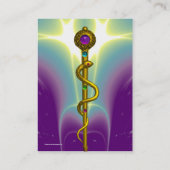 ロッドのアスレピウス医療気に健康 名刺 (裏面)