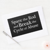 ロッドをスペアにする 長方形シール (封筒)