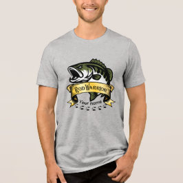 "ロッドウォリアー" オーダーメイド スポーツ バスフィッシング トライブレンドTシャツ
