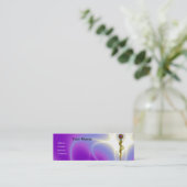 ロッド腹腔内治癒モノグラムバイオレット スキニー名刺 (スタンド正面)