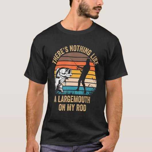 ロッド・バスFには、ラージマスに限る Tシャツ (正面)