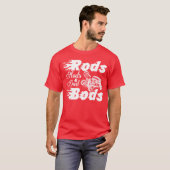 ロッド モッズ お父さんの体型 レトロ クラシックカー 少年 少年 Tシャツ (正面フル)