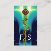 ロッドASCLEPIUS医療健康モノグラ気にム・ブルー 名刺 (裏面)