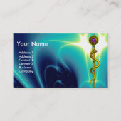 ロッドASCLEPIUS医療健康モノグラ気にム・ブルー 名刺 (正面)