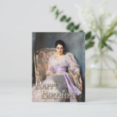 ロッナウのエグニュー夫人 1864年 お誕生日おめでとう ポストカード (スタンド正面)