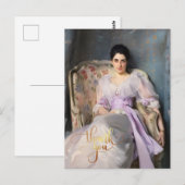 ロッナウのレディ・アグニュー 1864  ありがとう ポストカード (正面/裏面)