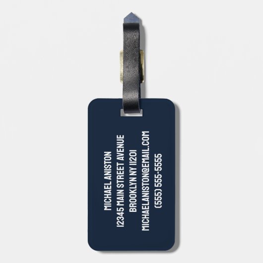 ロッパーソナライズされたククールト船宇宙と惑星 ラゲッジタグ (裏面縦)