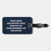 ロッパーソナライズされたククールト船宇宙と惑星 ラゲッジタグ (裏面横)