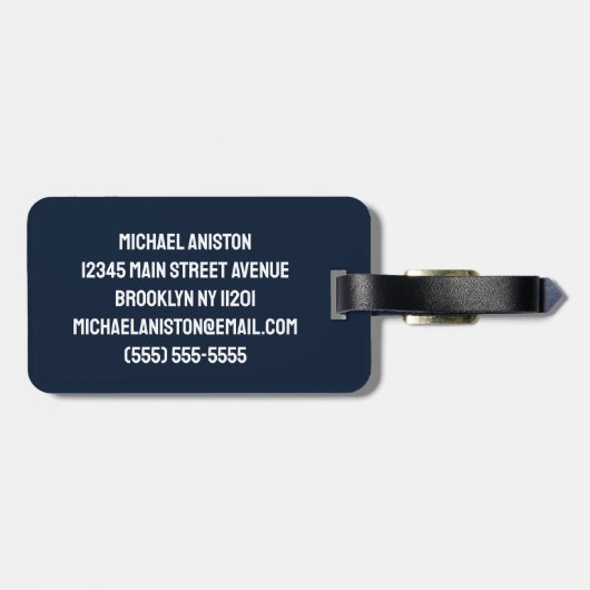 ロッパーソナライズされたククールト船宇宙と惑星 ラゲッジタグ (裏面横)