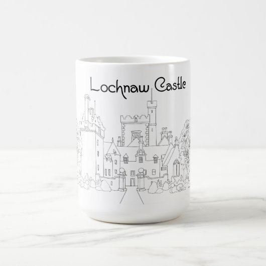 ロッホナウ城 スコットランド コーヒーマグカップ (中央)