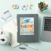 ロッホ・オーヴ スコットランド 旅行ポスター シール (iPadカバー)