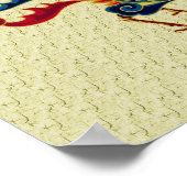 ロッ中国のスター再生芸術 ポスター (角)