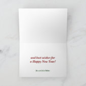 ロッ素朴ジカントリーキャビンクリスマスアットナイト シーズンカード (内部)