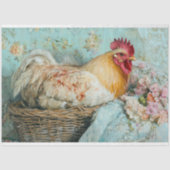 ロッ素朴スターピンクアジサイのデコパージュ 薄葉紙 (正面)