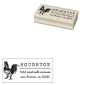 ロッ素朴スターファミリー名差出人住所 ラバースタンプ (押印)