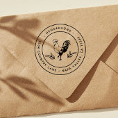 ロッ素朴スターラウンド差出人住所 セルフインキングスタンプ