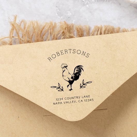 ロッ素朴スター |ファミリ名差出人住所 セルフインキングスタンプ