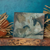 ロッ絵画クが馬と牛を見せている、B.17000年 フォトプラーク (側面)