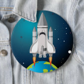 ロッ芸術的ケット船の漫画 缶バッジ (インサイチュ)