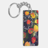 ロッ葉キー山地の地衣で覆われた岩の上の キーホルダー (正面左)