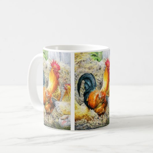 ロッ誇りを持ったスター コーヒーマグカップ (正面左)