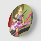 ロッ転がク&キャンディ ラウンド壁時計 (傾斜)