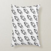 ロッ飛んでいるケットのスケッチパターン アクセントクッション (正面(垂直))