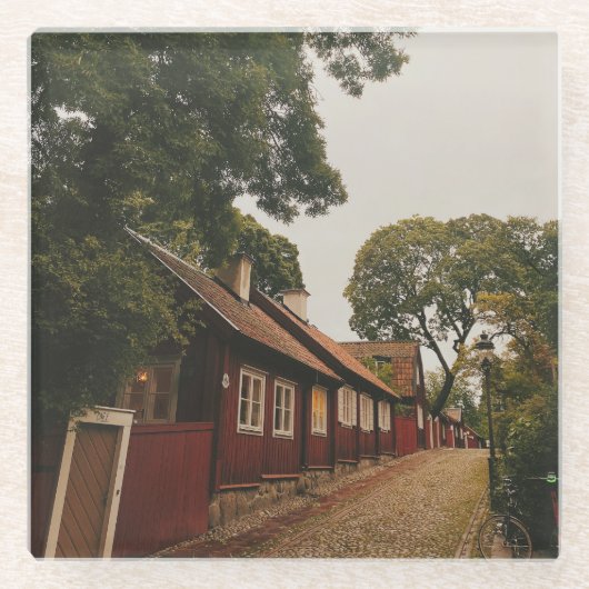 ロツガタン – ソデルマルム – ストックホルム ガラスコースター (正面)