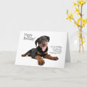 ロティおもしろいー誕生日カード カード (黄色い花)