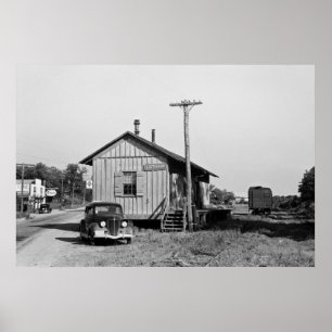 ロティエア（メリーランド）鉄道駅， 1937 ポスター