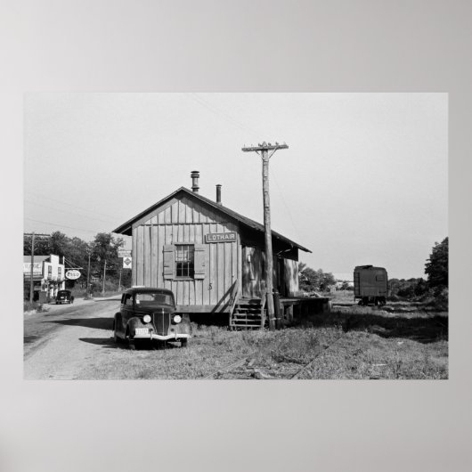 ロティエア(メリーランド)鉄道駅, 1937 ポスター (正面)