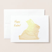 ロティタソックバニー 箔カード (封筒付き正面)