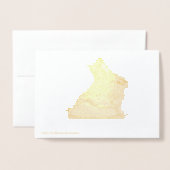 ロティタソックバニー 箔カード (裏面封筒付き)