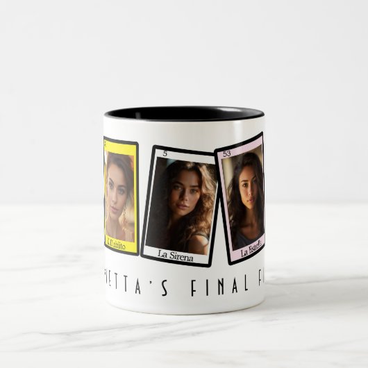 ロテリアメキシカンビンゴカードフェスタバチェロレッテ ツートーンマグカップ (中央)