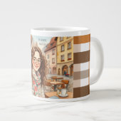 ロテンブルク，バヴァリアドイツバケーションスペシャリティマグ ジャンボコーヒーマグカップ (正面右)