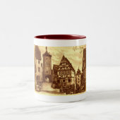 ロテンブルグドイツ1907ヴィンテージ ツートーンマグカップ (中央)