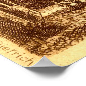 ロテンブルグドイツ1907ヴィンテージ ポスター (角)