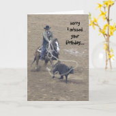 ロデおもしろいオの誕生日は、(少し縛り上げて!) カード (黄色い花)