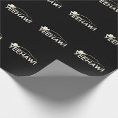 ロデおもしろいオ乗馬カウボーイ&女性のカーボーイ ラッピングペーパー (角)