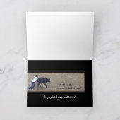 ロデおもしろいオ誕生日for Old Timer （ケーキ！） サンキューカード (内部)