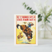 ロデア州フェアUSAビンテージポスターが1930年代に復活 ポストカード (スタンド正面)