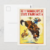 ロデア州フェアUSAビンテージポスターが1930年代に復活 ポストカード (正面/裏面)