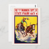 ロデア州フェアUSAヴィンテージのポスター1930年代に復元 ポストカード (正面/裏面)